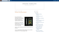 Desktop Screenshot of iphonetimeline.blogspot.com