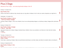 Tablet Screenshot of plus2dogs.blogspot.com