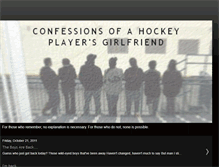 Tablet Screenshot of confessionsofahockeyplayersgirlfriend.blogspot.com