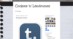 Desktop Screenshot of cookiesandlandmines.blogspot.com