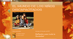 Desktop Screenshot of elmundodelosdiscapacitados.blogspot.com