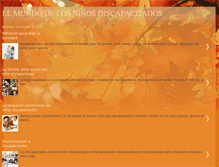 Tablet Screenshot of elmundodelosdiscapacitados.blogspot.com