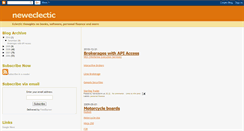 Desktop Screenshot of neweclectic.blogspot.com