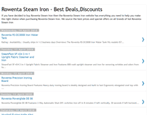 Tablet Screenshot of cheap-rowenta-steam-iron.blogspot.com