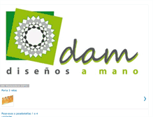 Tablet Screenshot of disenos-a-mano.blogspot.com