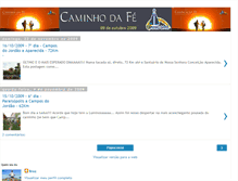 Tablet Screenshot of caminhodafe2009.blogspot.com