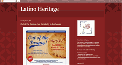 Desktop Screenshot of latinoheritage.blogspot.com