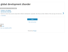 Tablet Screenshot of globaldevelopmentdisorderchildren.blogspot.com