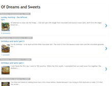 Tablet Screenshot of ofdreamsandsweets.blogspot.com