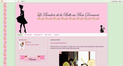 Desktop Screenshot of leboudoirdelabelleauboisdormant.blogspot.com