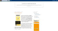 Desktop Screenshot of lotus-insurance.blogspot.com