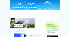 Desktop Screenshot of lovemeditatecelebrate.blogspot.com