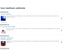 Tablet Screenshot of lovemeditatecelebrate.blogspot.com