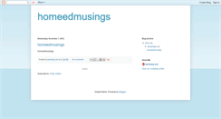 Desktop Screenshot of homeedmusings.blogspot.com