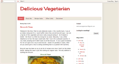 Desktop Screenshot of deliciousvegetarian.blogspot.com