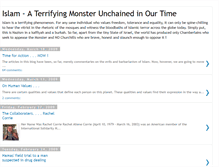 Tablet Screenshot of islam-the-monster-unchained.blogspot.com