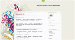 Desktop Screenshot of maestriaeneducacionambiental.blogspot.com