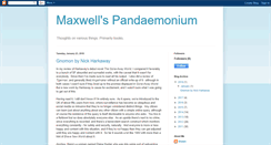 Desktop Screenshot of maxwellspandaemonium.blogspot.com