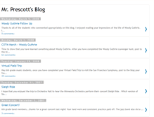 Tablet Screenshot of mrprescottblog.blogspot.com