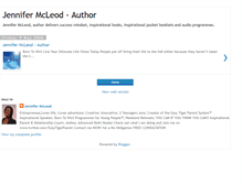 Tablet Screenshot of jennifermcleod-author.blogspot.com