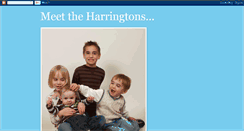Desktop Screenshot of meettheharringtons.blogspot.com