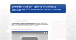 Desktop Screenshot of emmerdale-catch-up.blogspot.com