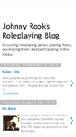 Mobile Screenshot of johnnyrookrpg.blogspot.com