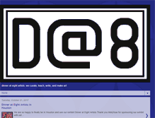 Tablet Screenshot of dinnerateightartists.blogspot.com