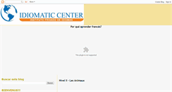 Desktop Screenshot of idiomaticcenterfrances.blogspot.com