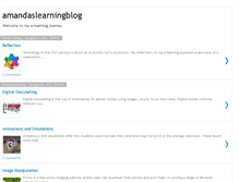 Tablet Screenshot of amandaslearningblog.blogspot.com