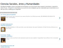 Tablet Screenshot of cienciassocialesartesyhumanidades.blogspot.com