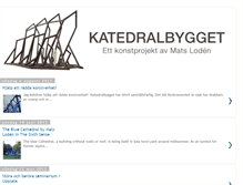 Tablet Screenshot of katedralbygget.blogspot.com