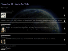 Tablet Screenshot of filosofiaunmododevida.blogspot.com