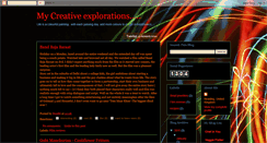 Desktop Screenshot of mycreativeexplorations-swathi.blogspot.com