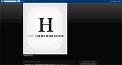 Desktop Screenshot of haberdasherstyle.blogspot.com