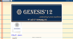 Desktop Screenshot of iiswbmgenesis.blogspot.com