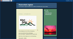 Desktop Screenshot of photovoltaik-angebot.blogspot.com