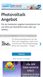 Mobile Screenshot of photovoltaik-angebot.blogspot.com