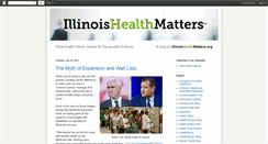 Desktop Screenshot of illinoishealthmatters.blogspot.com