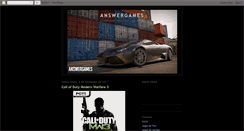 Desktop Screenshot of answergames.blogspot.com