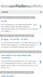 Mobile Screenshot of dicenquenadieesperfecto.blogspot.com
