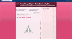 Desktop Screenshot of kantapinoy.blogspot.com