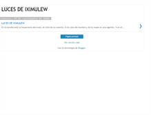 Tablet Screenshot of lucesdeiximulew.blogspot.com