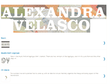 Tablet Screenshot of alexandravelasco.blogspot.com