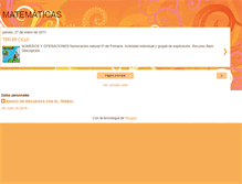 Tablet Screenshot of matematicaseltrebol.blogspot.com