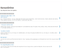 Tablet Screenshot of koreanonline.blogspot.com