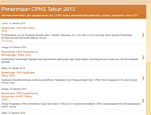 Tablet Screenshot of penerimaan-calon-pns.blogspot.com