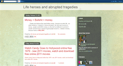 Desktop Screenshot of lifeheroesandabruptedtragedies.blogspot.com