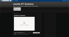 Desktop Screenshot of canada-411-business.blogspot.com
