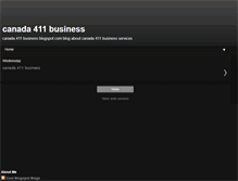 Tablet Screenshot of canada-411-business.blogspot.com